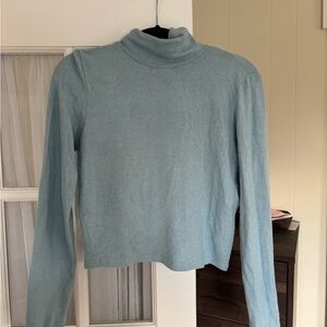 Anthropologie Sky Blue Knit Top
